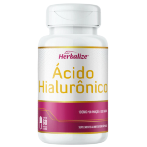 Ácido Hialurônico 60 Cápsulas 500mg Herbalize